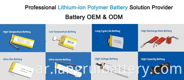 3.7v قابلة للشحن 4300mAh بطارية البوليمر الليثيوم البوليمر القابلة لإعادة الشحن 3.7V الجهد الاسمي لأداة إنفاذ القانون 10*52*80mm